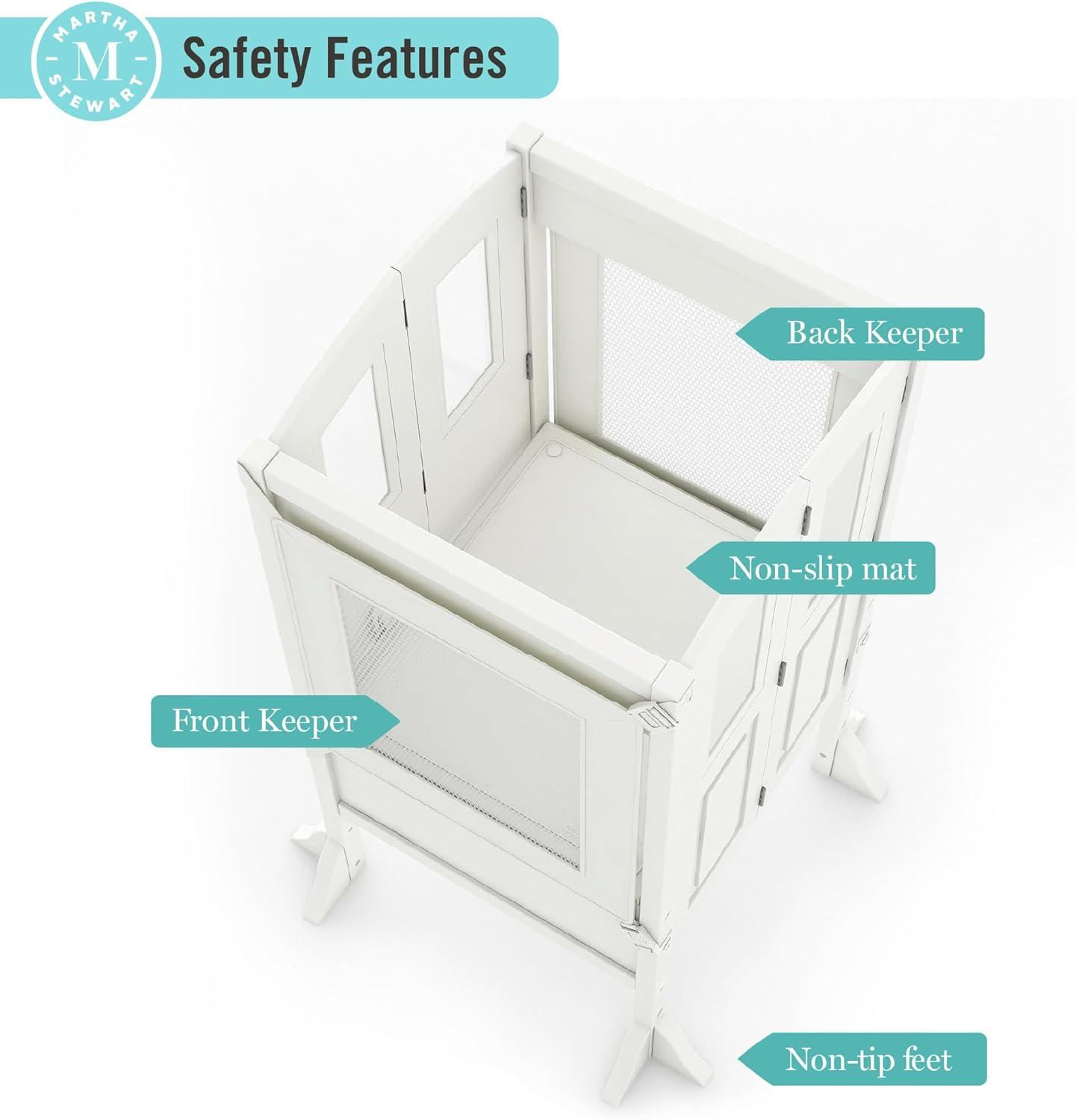 Martha Stewart Martha Stewart Living & Learning Kids' Kitchen Helper Foldable Step Stool