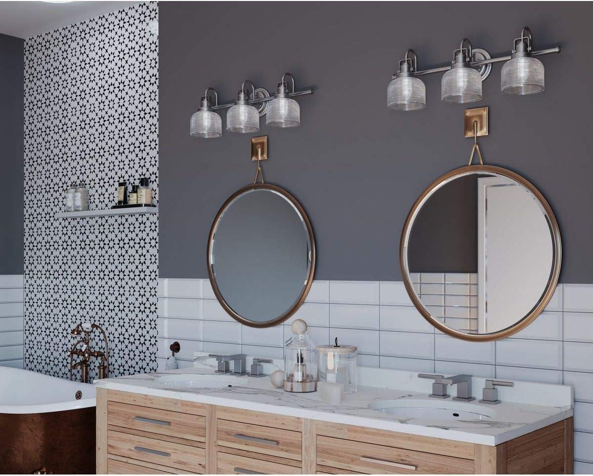 Rosser 3 Light Transparent Dimmable Vanity Light