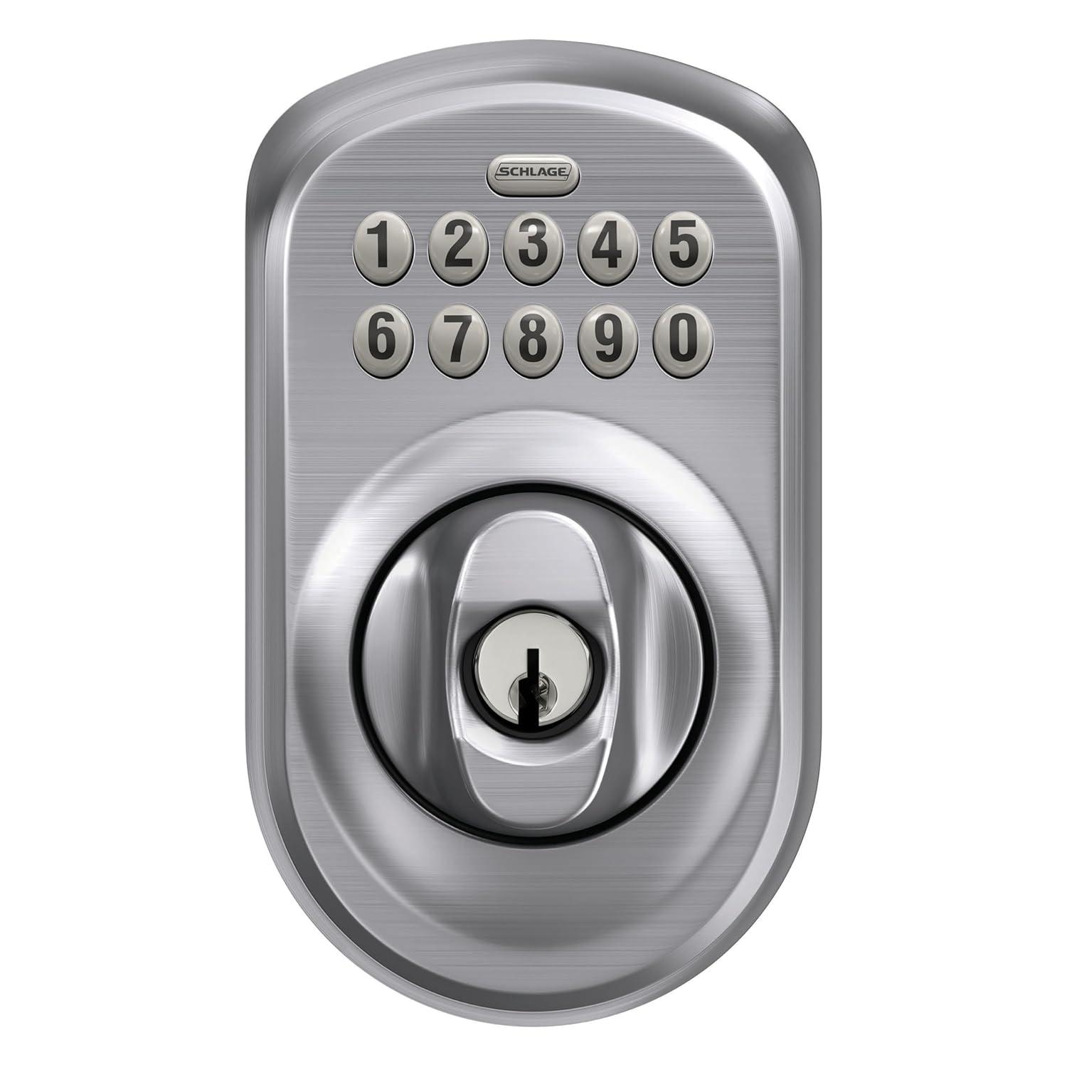 Schlage Schlage Keypad Deadbolt with Plymouth Trim