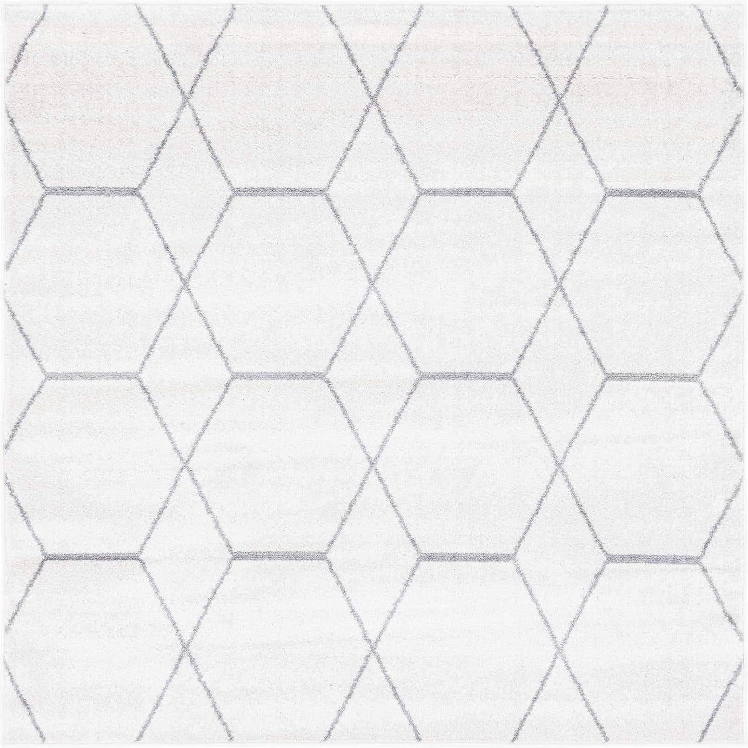 Unique Loom Trellis Frieze Geometric Trellis Indoor Woven Area Rug