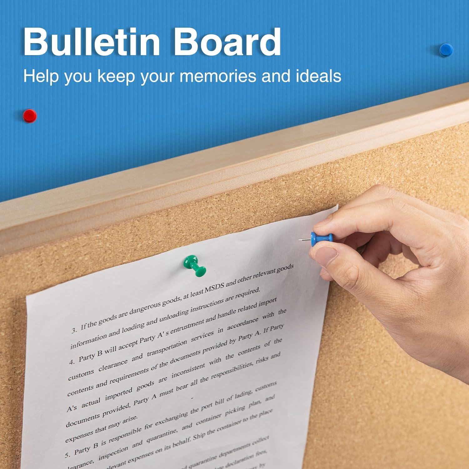 Wall Cork Bulletin Board