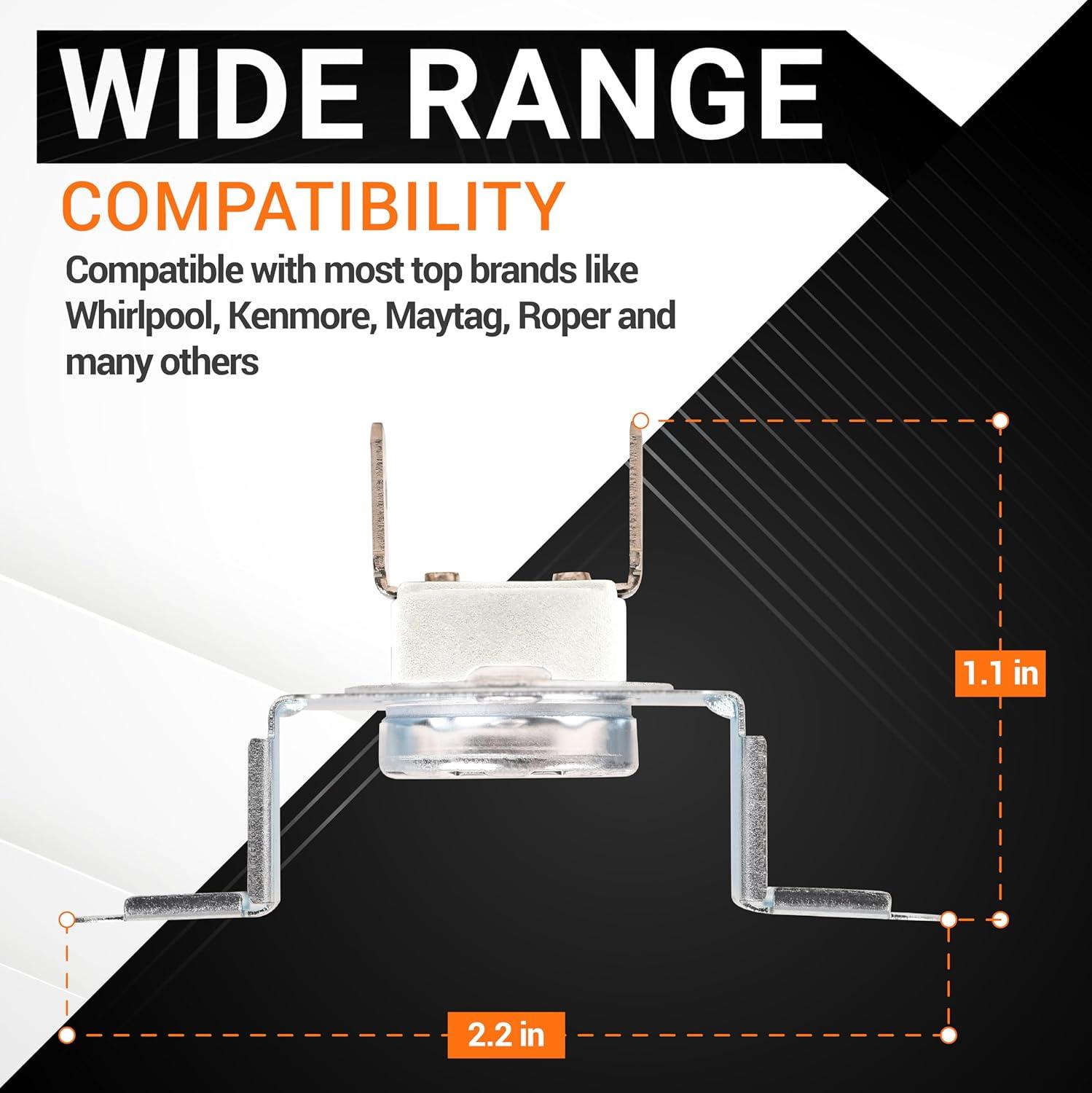 ERP Replacement Dryer Thermostat for LG Part Number 1268367, 6931EL3004B, 6931EL3004B