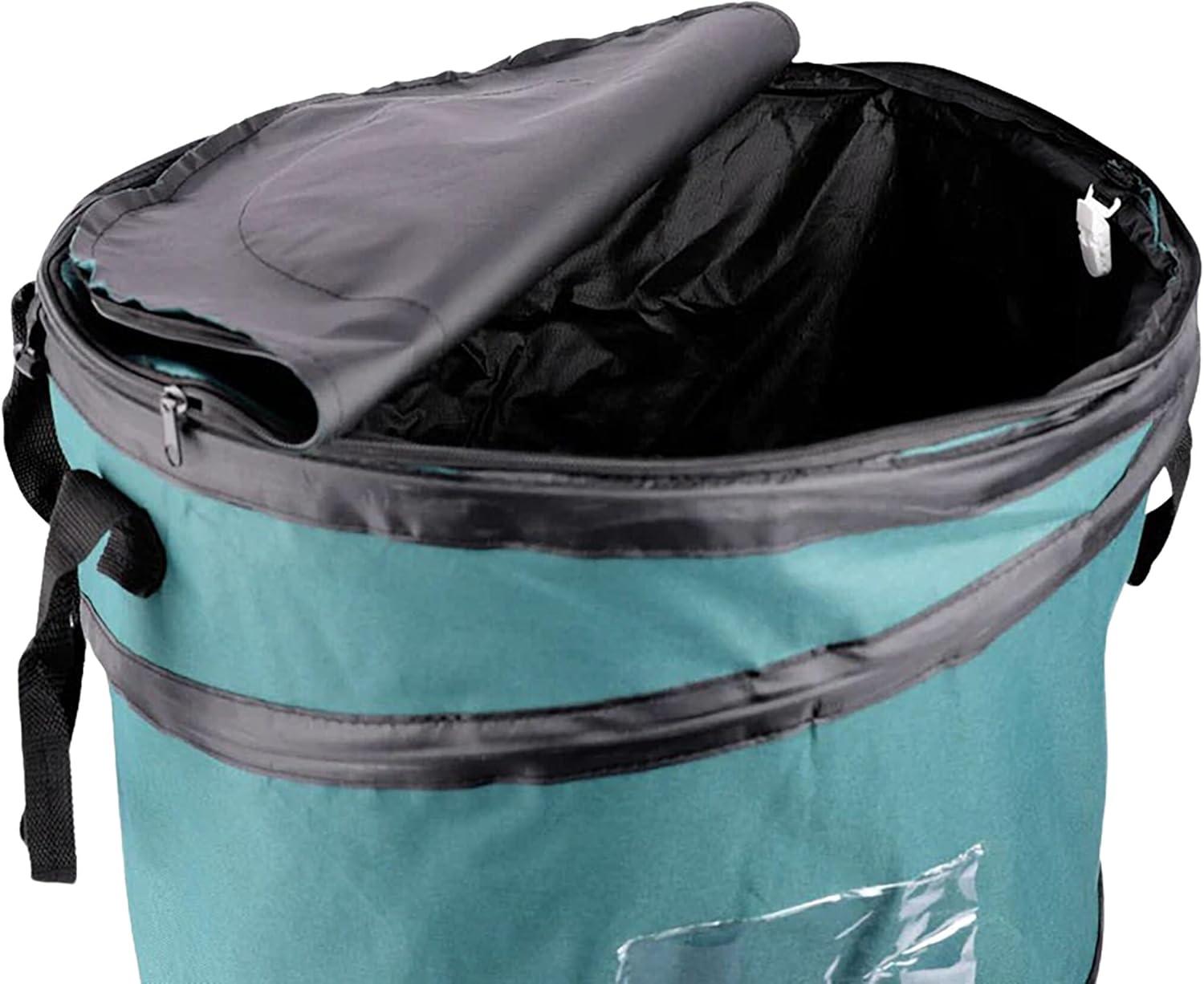 Coghlan's Deluxe Pop-Up Trash Can, 19" x 24" Compact Storage Pocket Zipper Lid