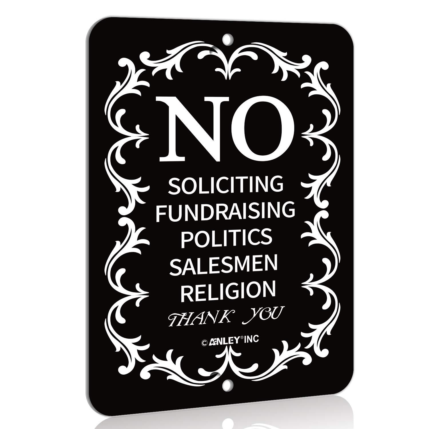 Inbox Zero No Soliciting for Home and Business, do Not Ring the Bell Sign