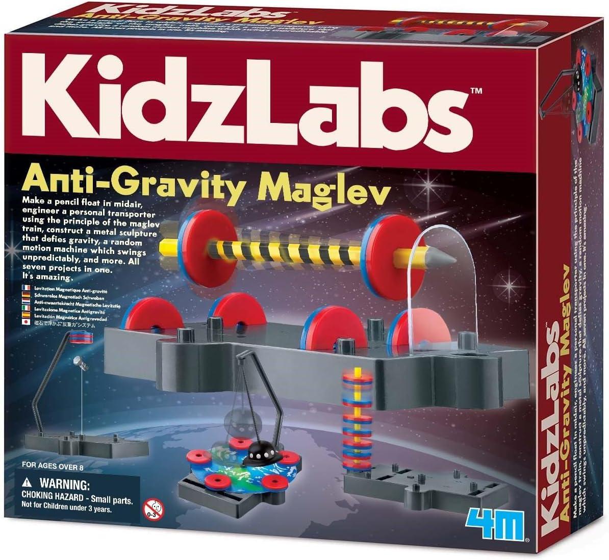 4M: KidzLabs Anti-Gravity Maglev - 7 Physics Projects, Magnetic Levitation STEM