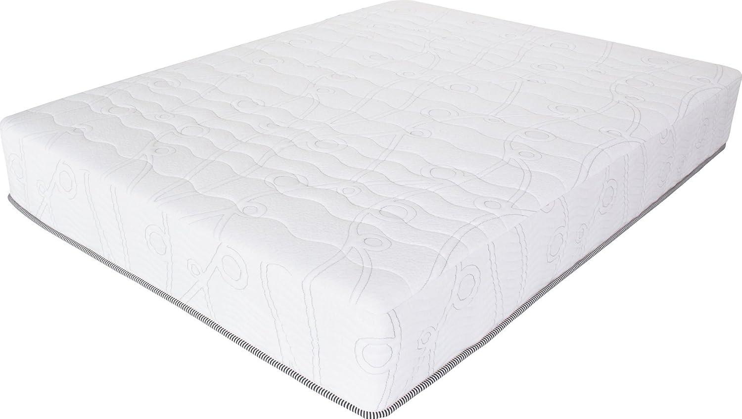 Twin 10-Inch White Gel Memory Foam Hybrid Mattress