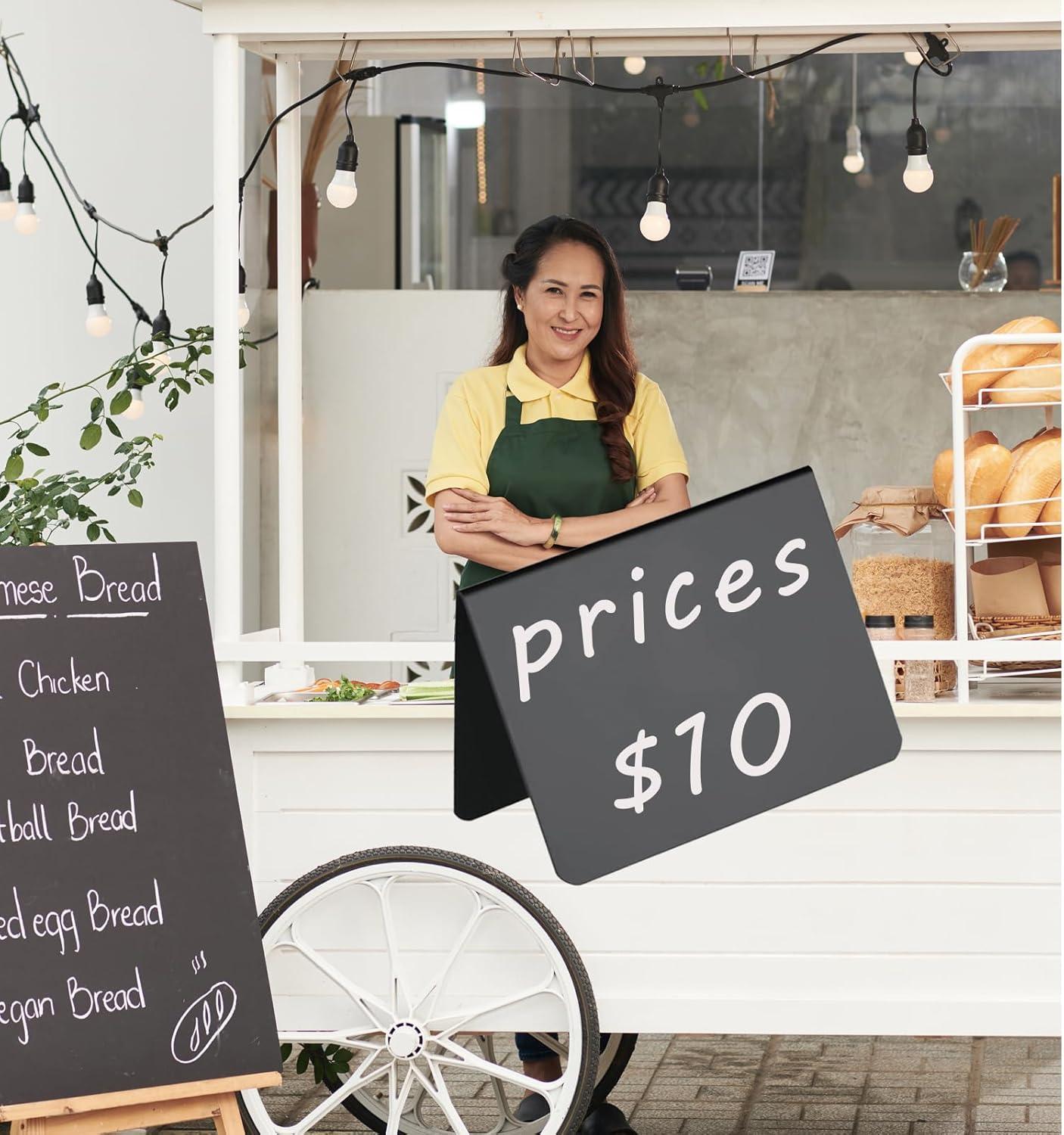 Food Labels for Party Buffet, 20PCS Reusable Reserved Table Signs