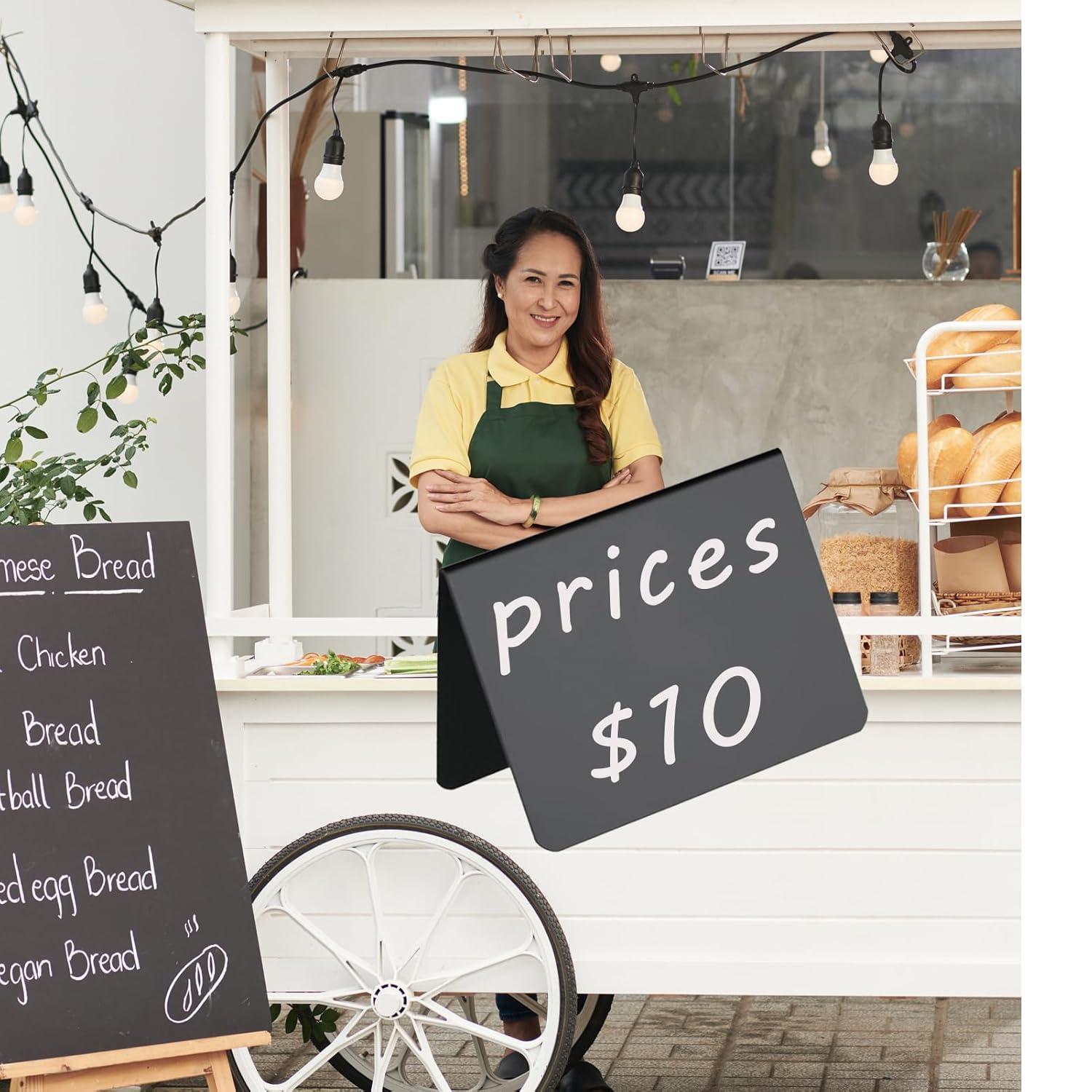 Food Labels for Party Buffet, 20PCS Reusable Reserved Table Signs