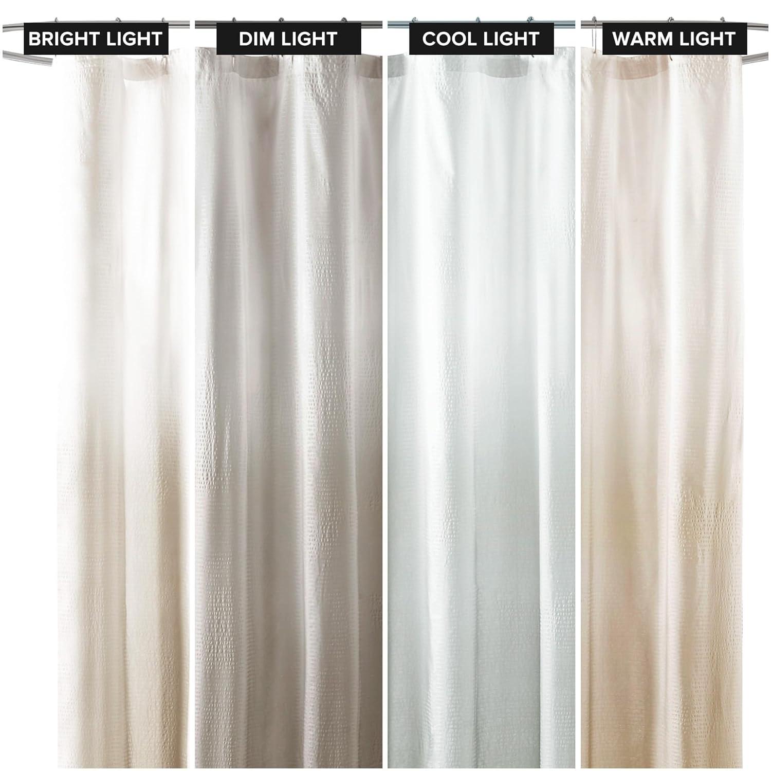 Madison Park Ara Ombre Printed Seersucker Single Shower Curtain