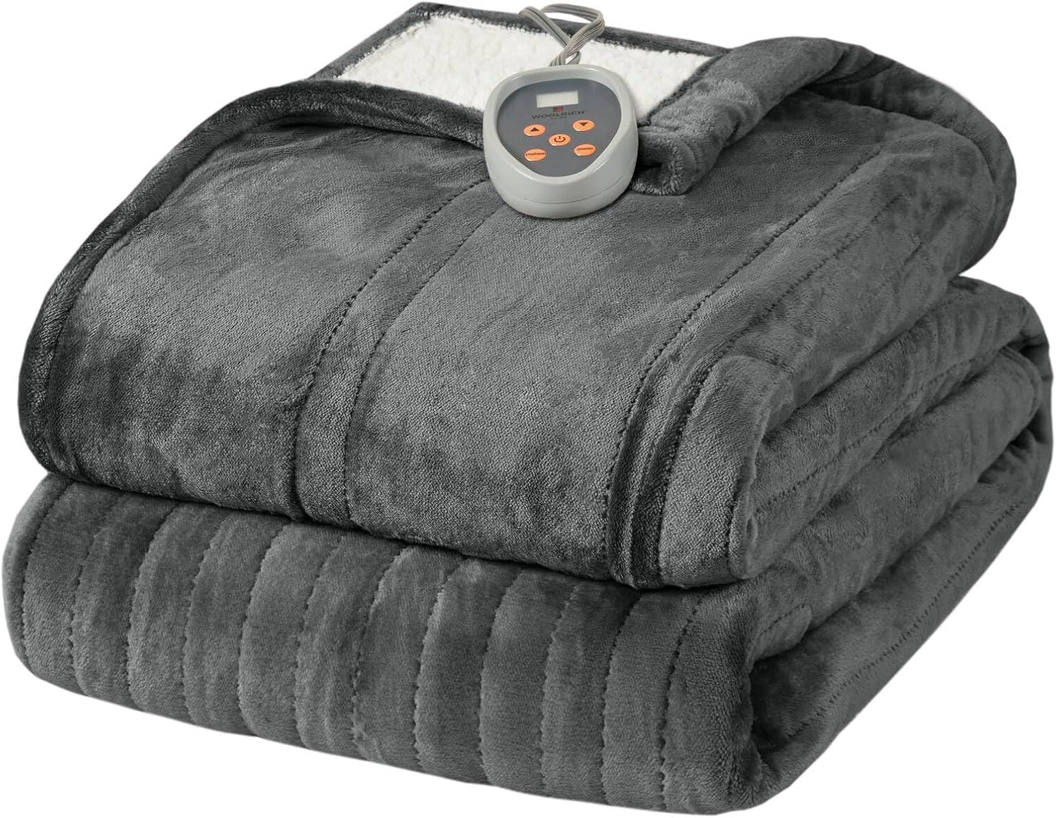 Plush to Berber Electric Heated Bed Blanket