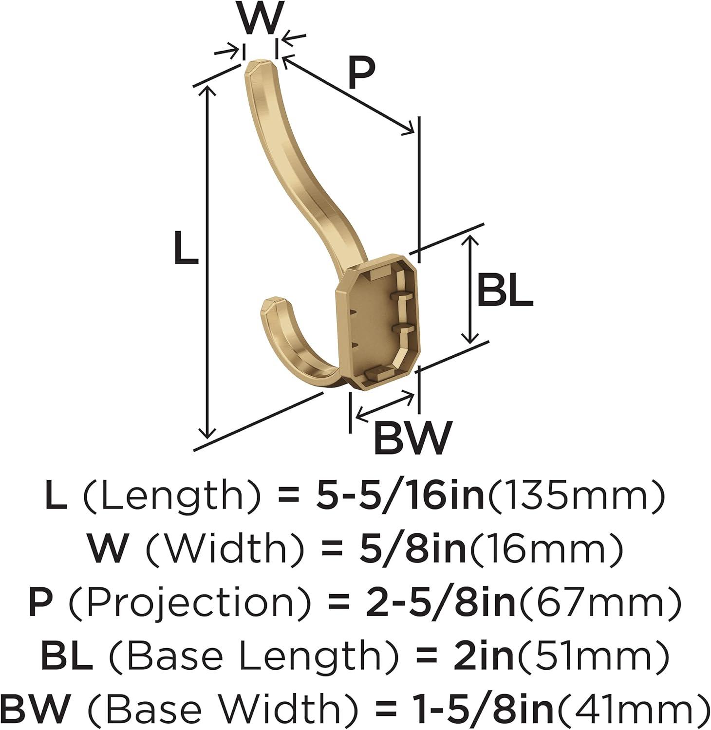 Granlyn Transitional Double Prong Decorative Wall Hook