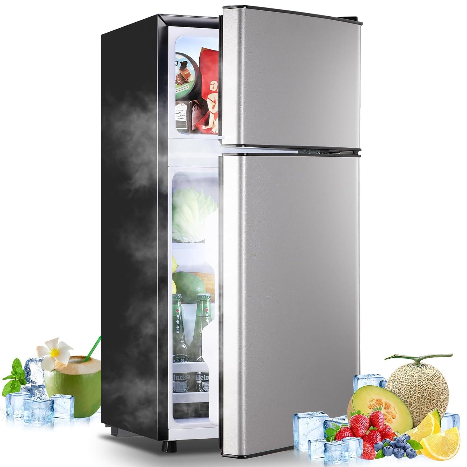 DEMULLER DEMULLER Arcticfresh Storage Suite 2.4 Cubic Feet Freestanding Mini Fridge with Freezer