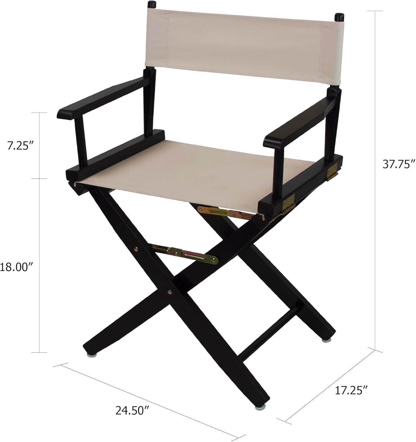 Extra-Wide Premium 18 in. Hardwoods Standard Height Directors Chair