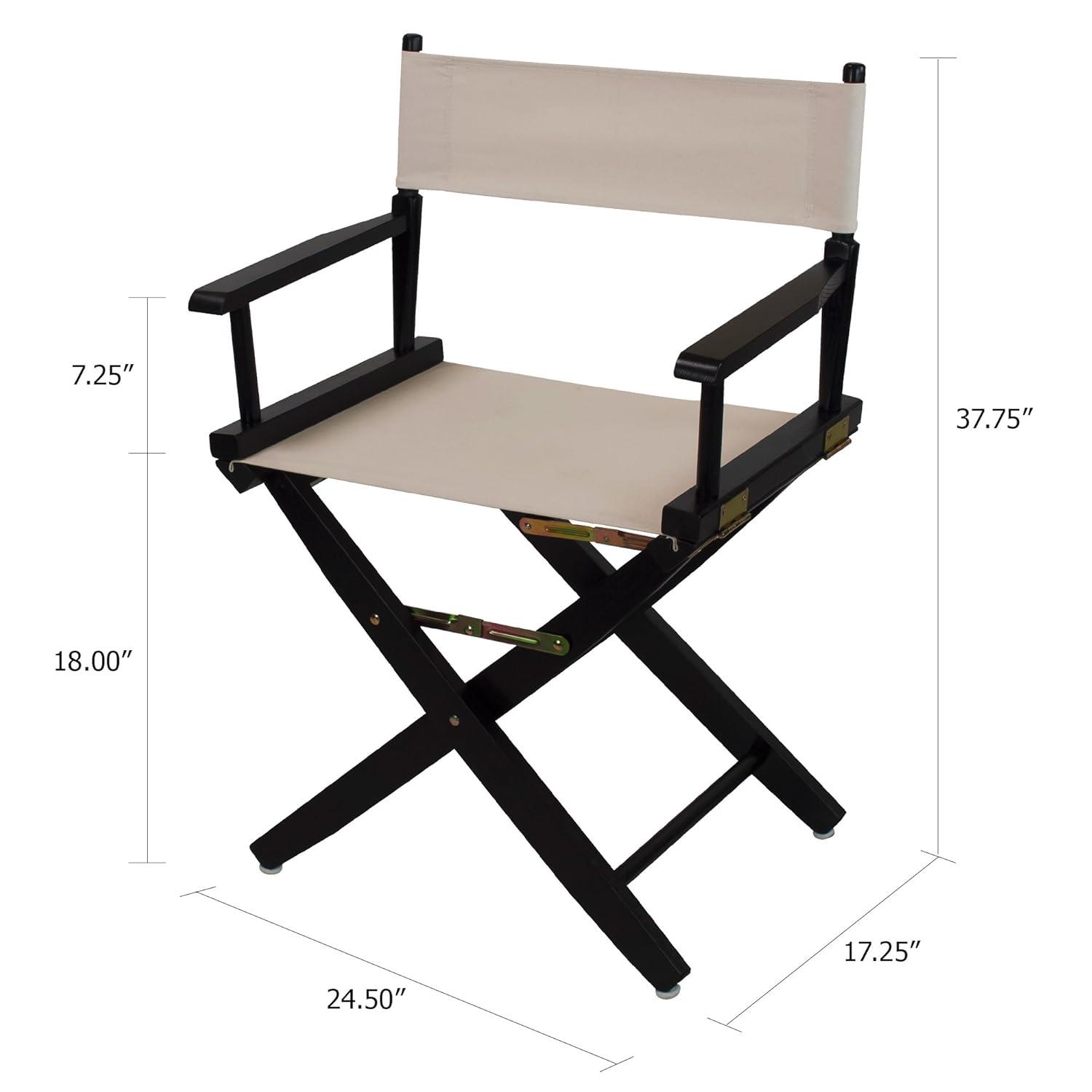 Extra-Wide Premium 18 in. Hardwoods Standard Height Directors Chair