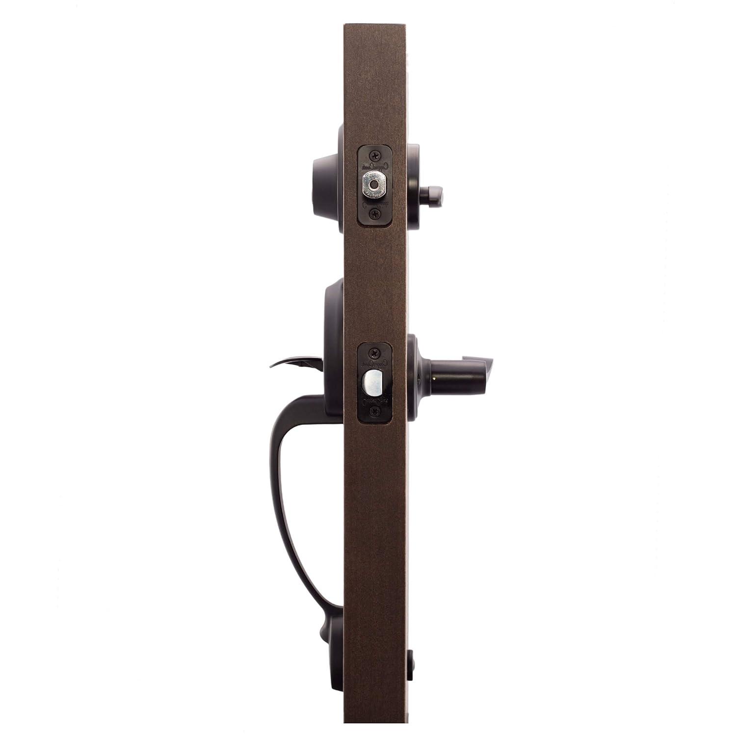 Copper Creek Copper Creek Handleset with Single Cylinder Deadbolt and Copper Creek Door Lever and Colonial Rosette