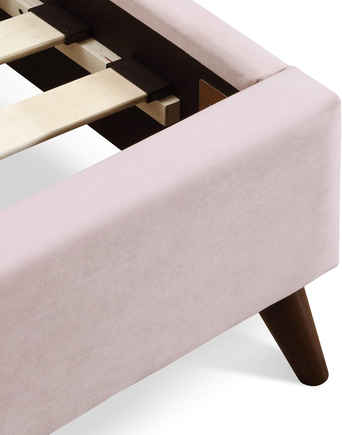 Adore Decor Adele Jupiter Wingback Upholstered Platform Bed