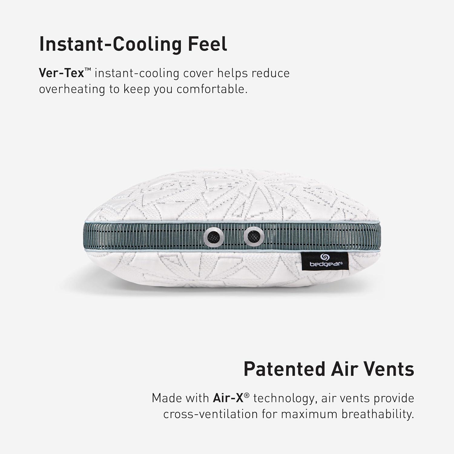 Medium Firm Black Memory Foam Travel Pillow with Cooling Cover