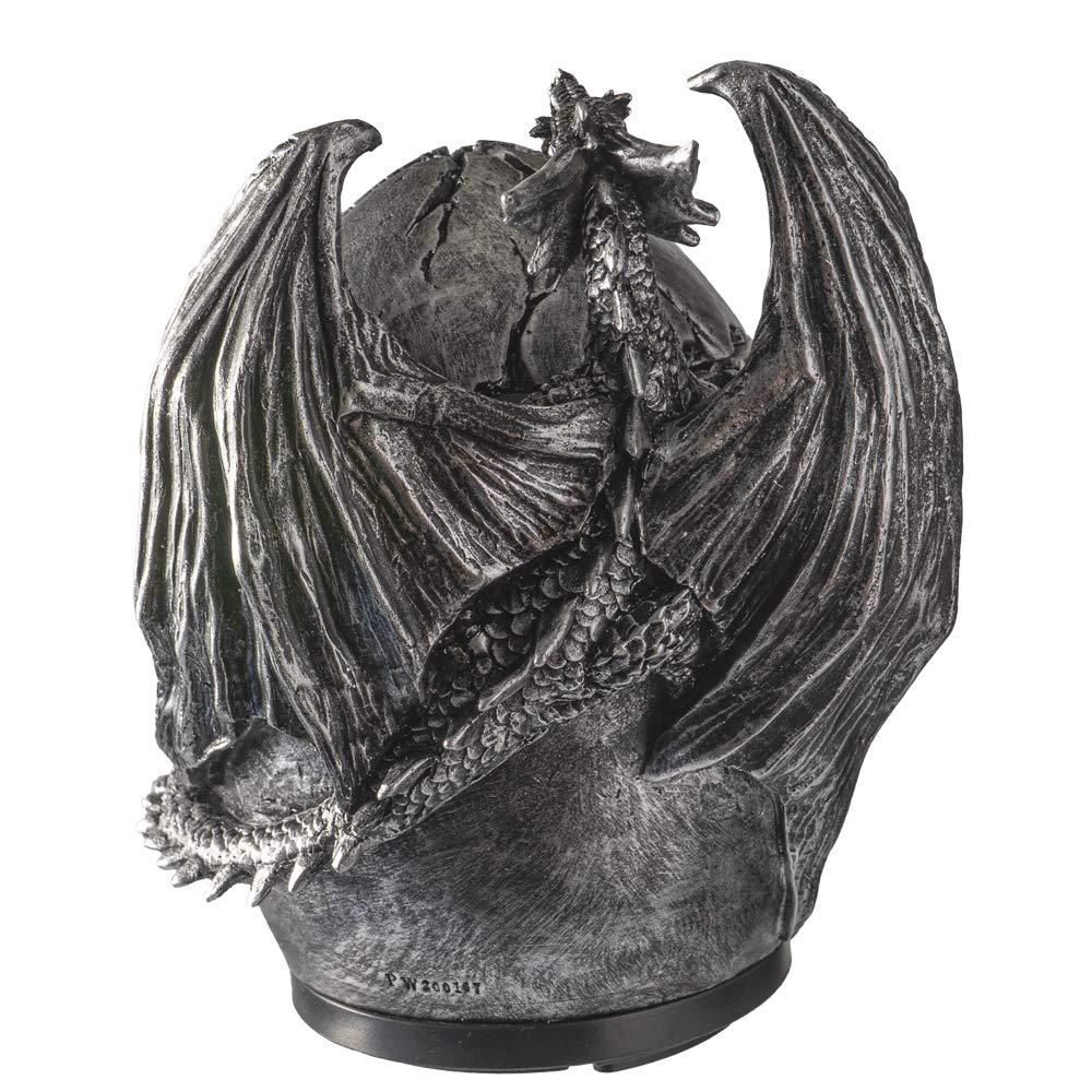 Pacific Giftware Mystical Dragon Egg Shape Aroma Diffusers for Essential Oils 4 Timer Color Changing LED Night Light Auto Off Gothic Fantasy Home Decor