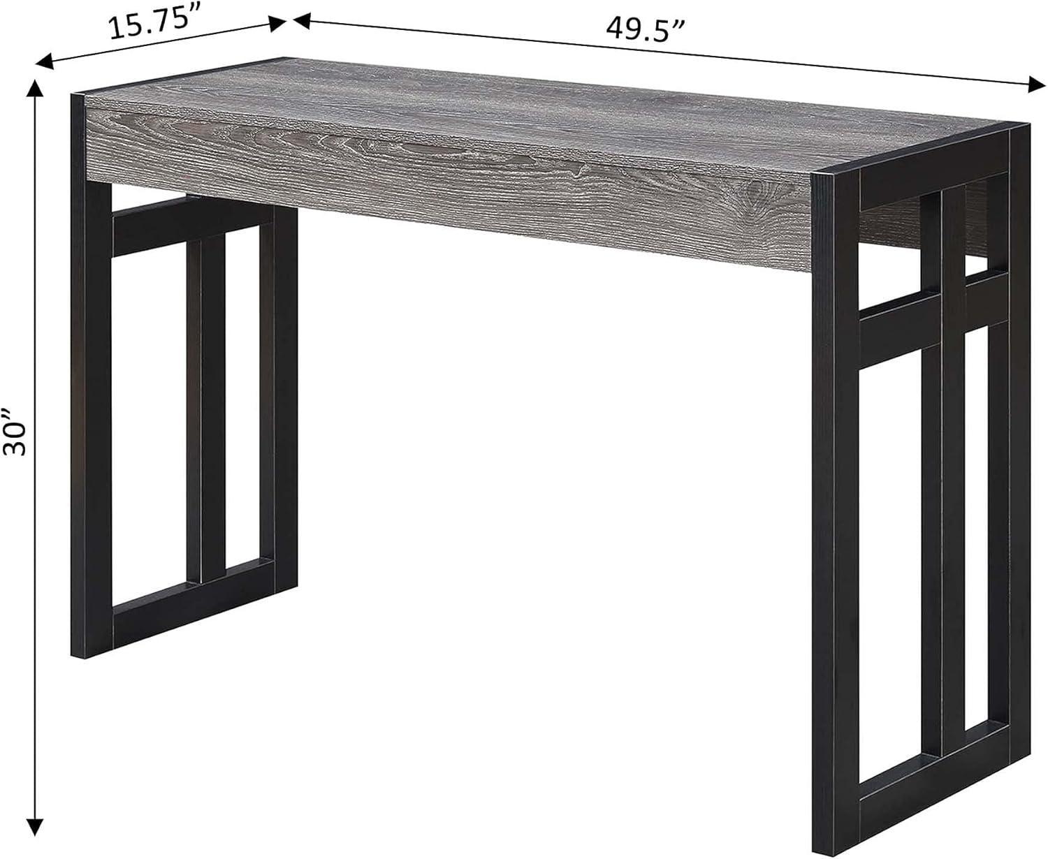 Convenience Concepts Monterey Console Table, Weathered Gray/Black