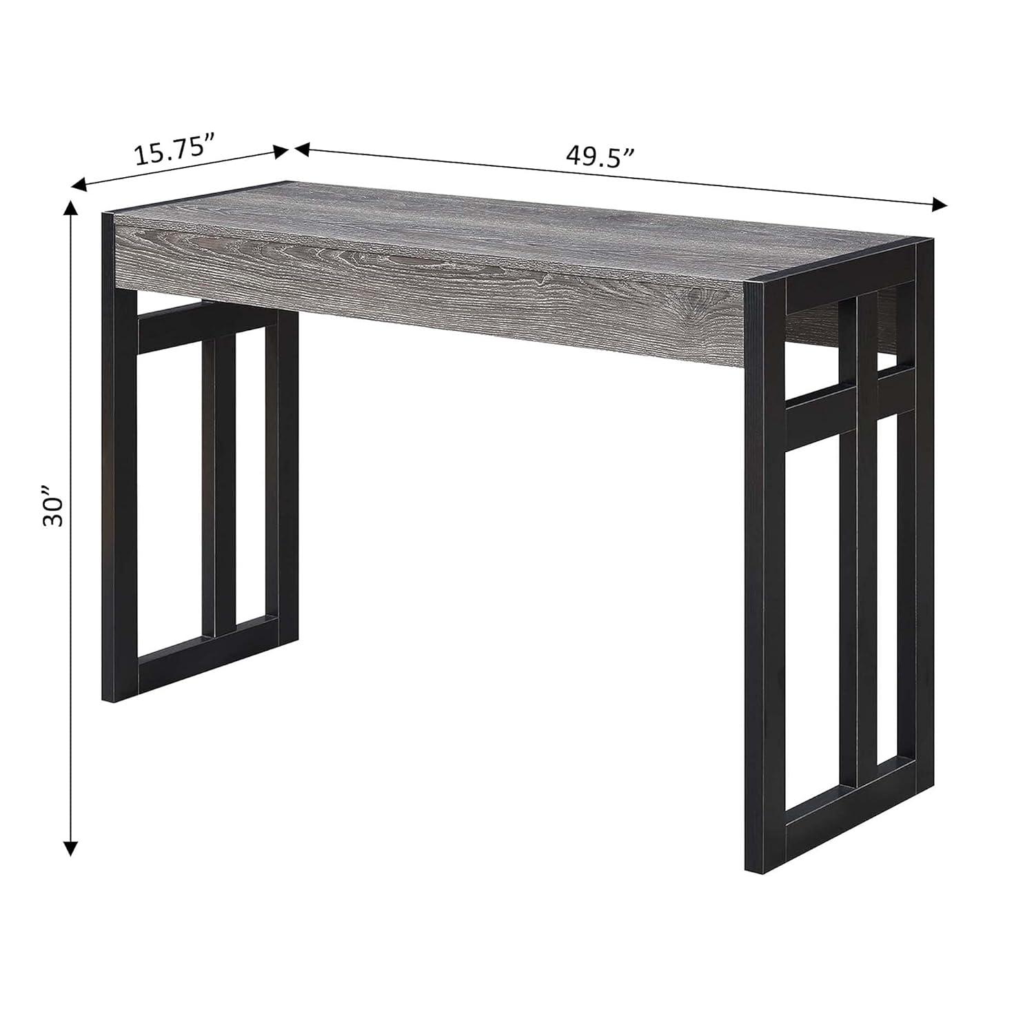 Convenience Concepts Monterey Console Table, Weathered Gray/Black