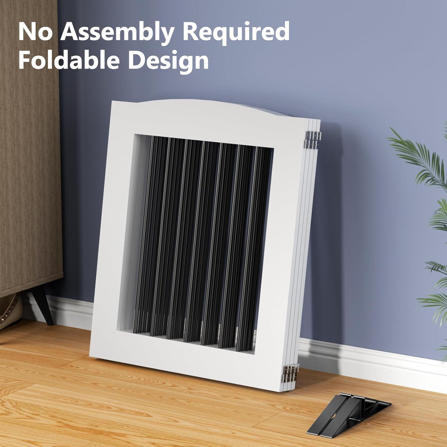 Archie & Oscar™ Freestanding Dog Gates, Foldable Dog Fence Indoor For Stairs, Doorways