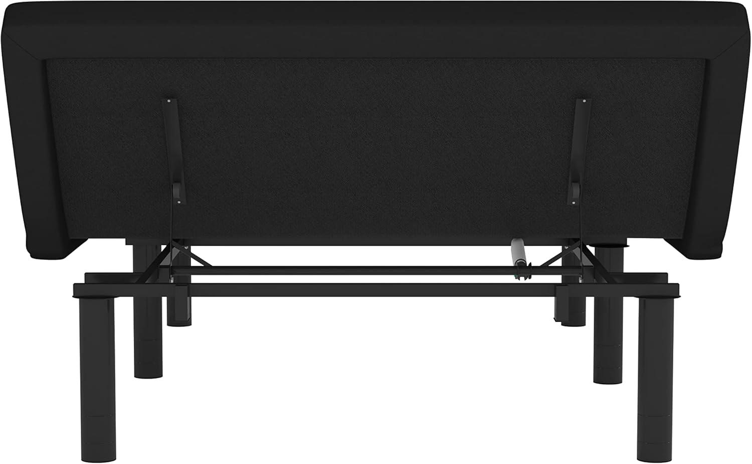 Flash Furniture Selene Motorized Adjustable Bed Frame, Black, Full
