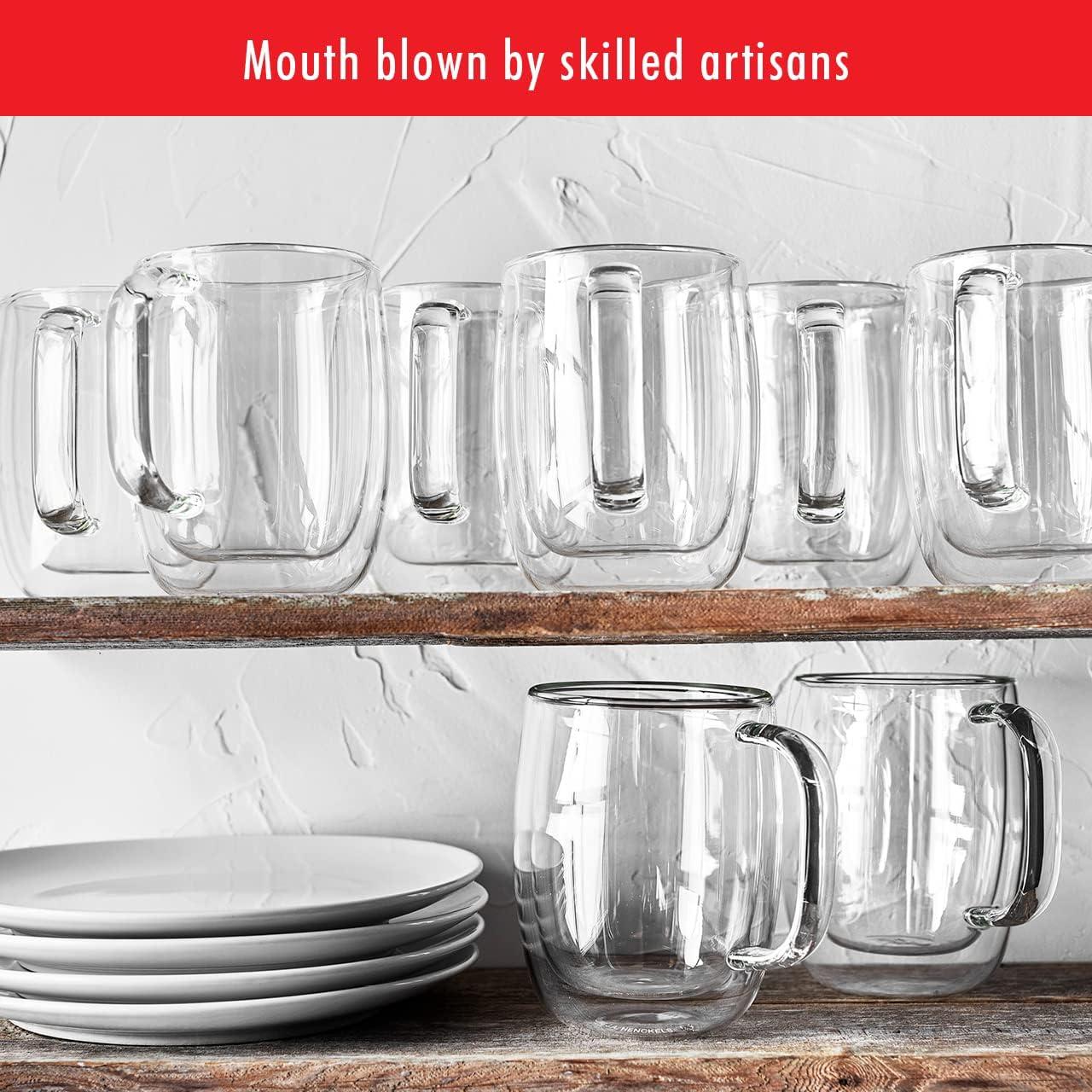 ZWILLING Sorrento Plus 2-pc Double-Wall Glass Coffee Mug Set