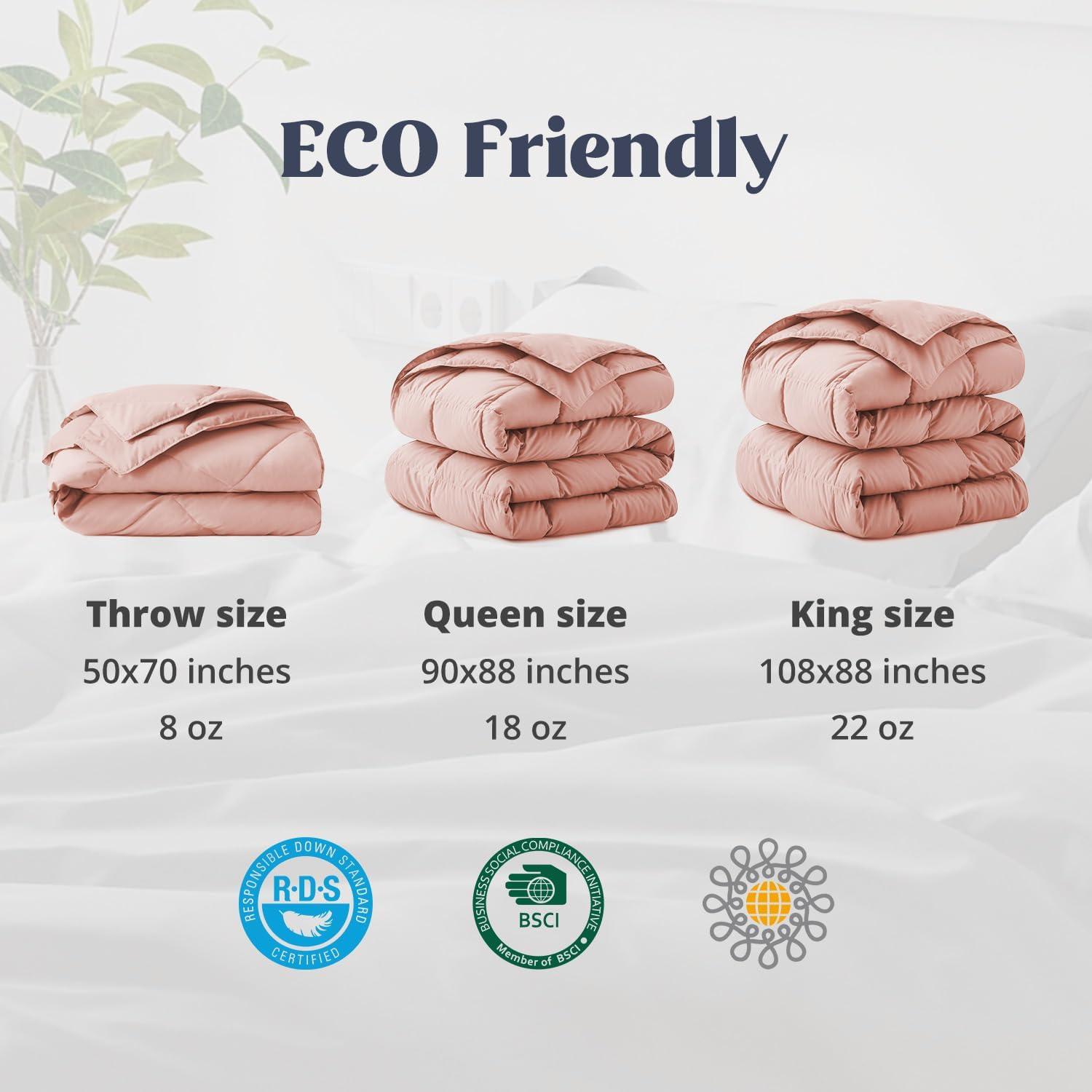 600 Fill Power All Season Down Comforter Duvet Insert