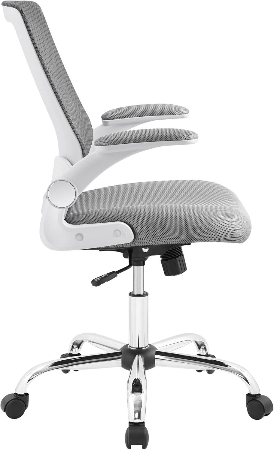 Works Creativity Mesh Office Chair with Chrome Base Gray - Serta: Ergonomic, Adjustable Height & Support