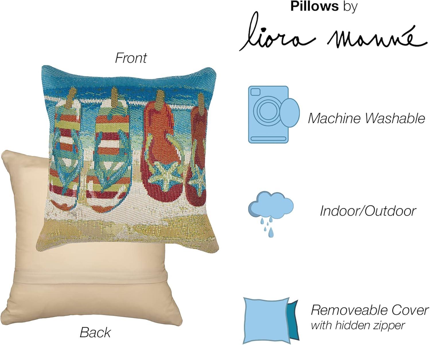 Liora Manne Marina No Decorative Addition Indoor/Outdoor Throw Pillow