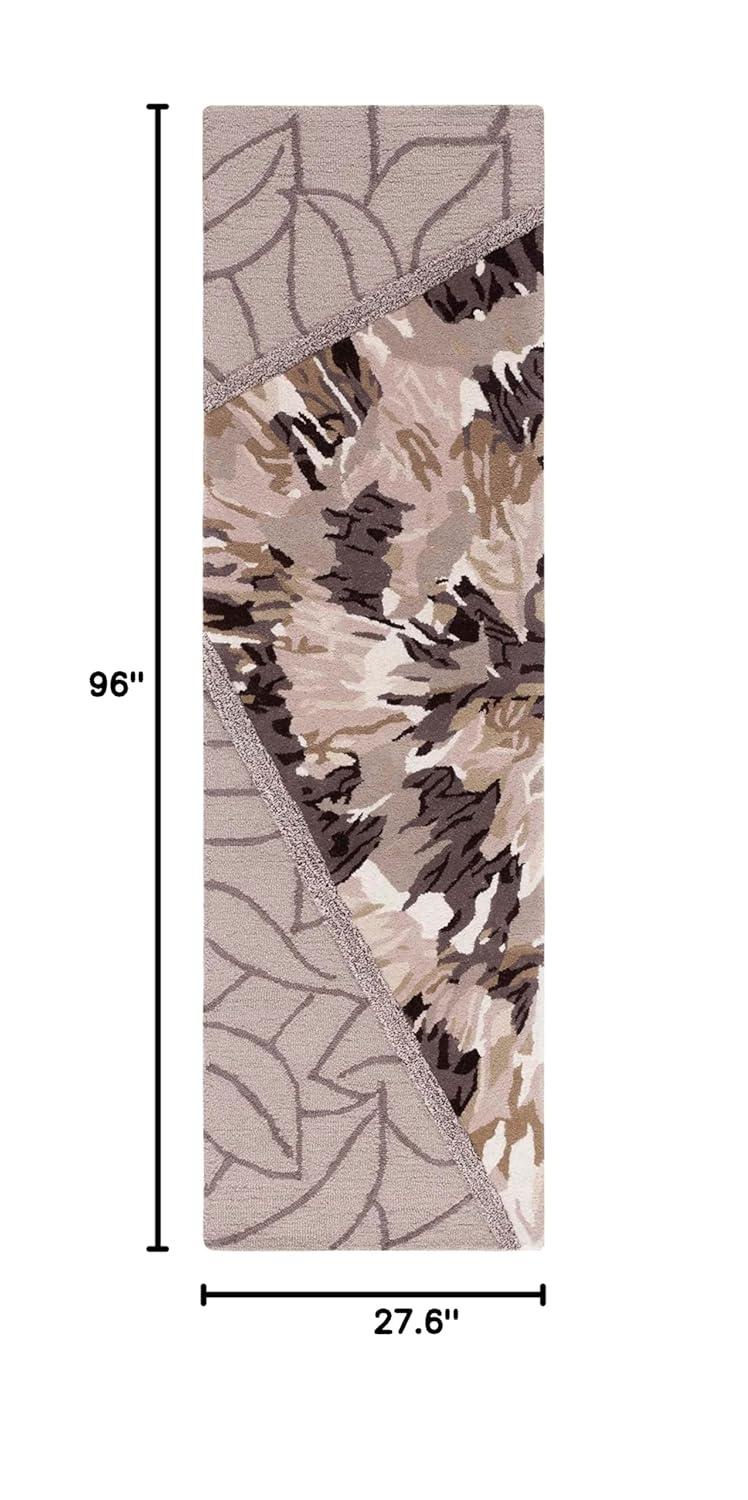 Fifth Avenue FTV127 Hand Tufted Indoor Runner - Beige/Brown - 2'3"x8' - Safavieh