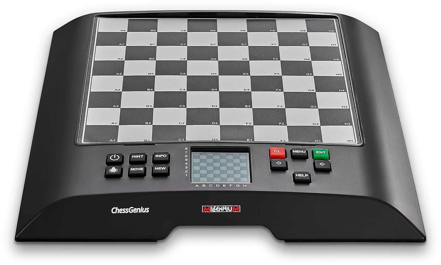 Millennium Chess M816 Chess Genius Electronic Chess Board - Black