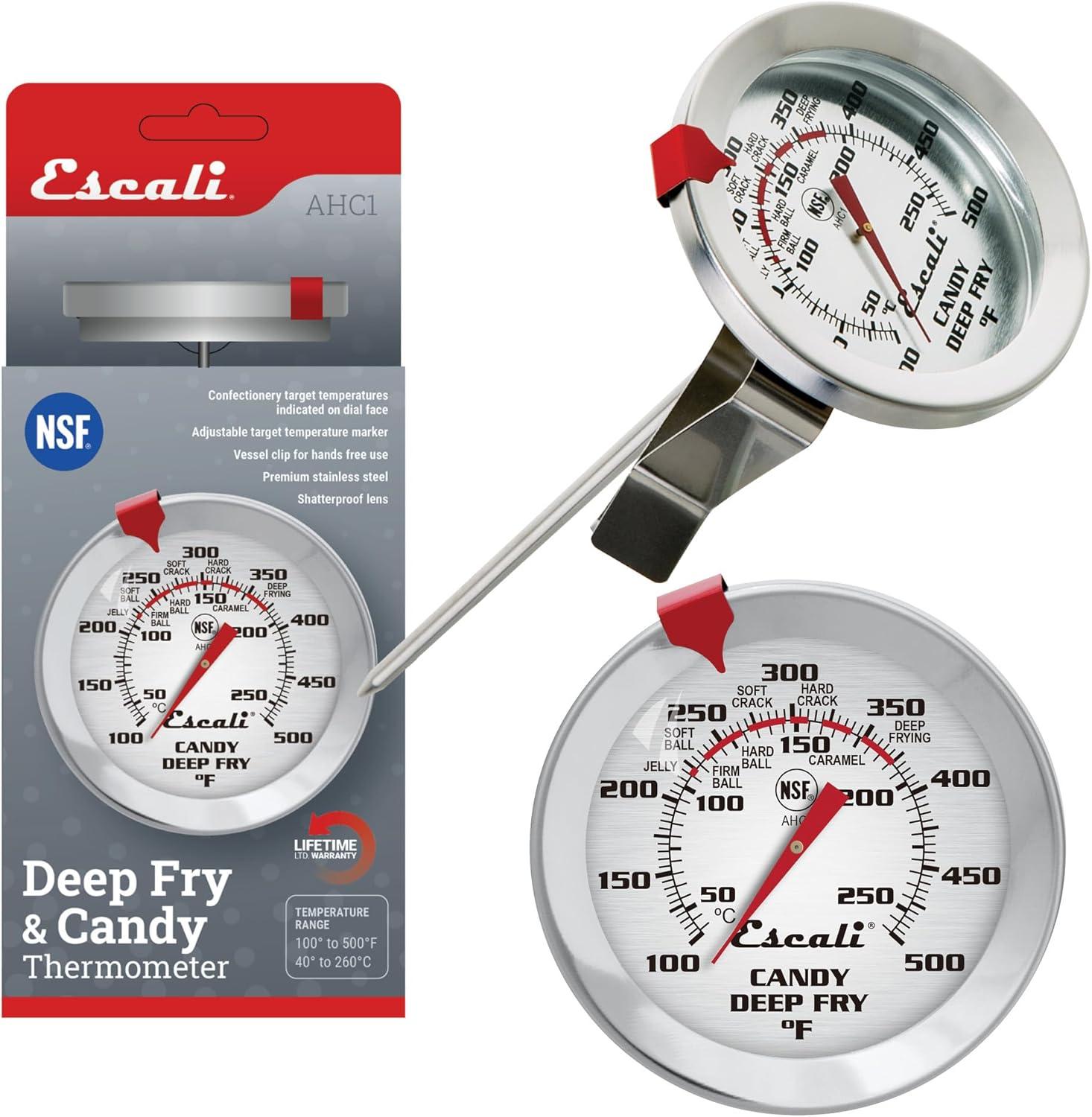 Escali Candy and Deep Fry Dial Thermometer 5.5" Probe