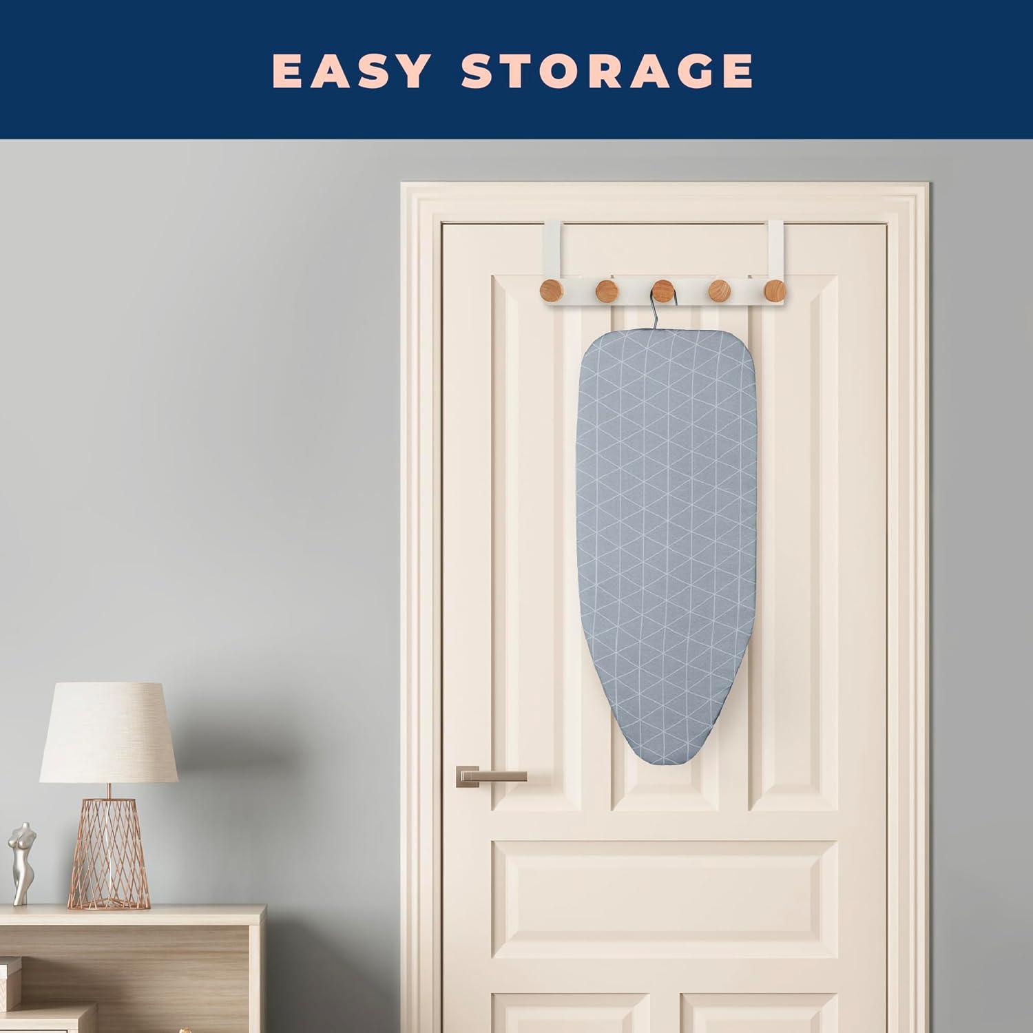 happhom 12 x 30 Tabletop Ironing Board Cover with Elasticized Edges, Fits Small, Table Top and Mini Boards