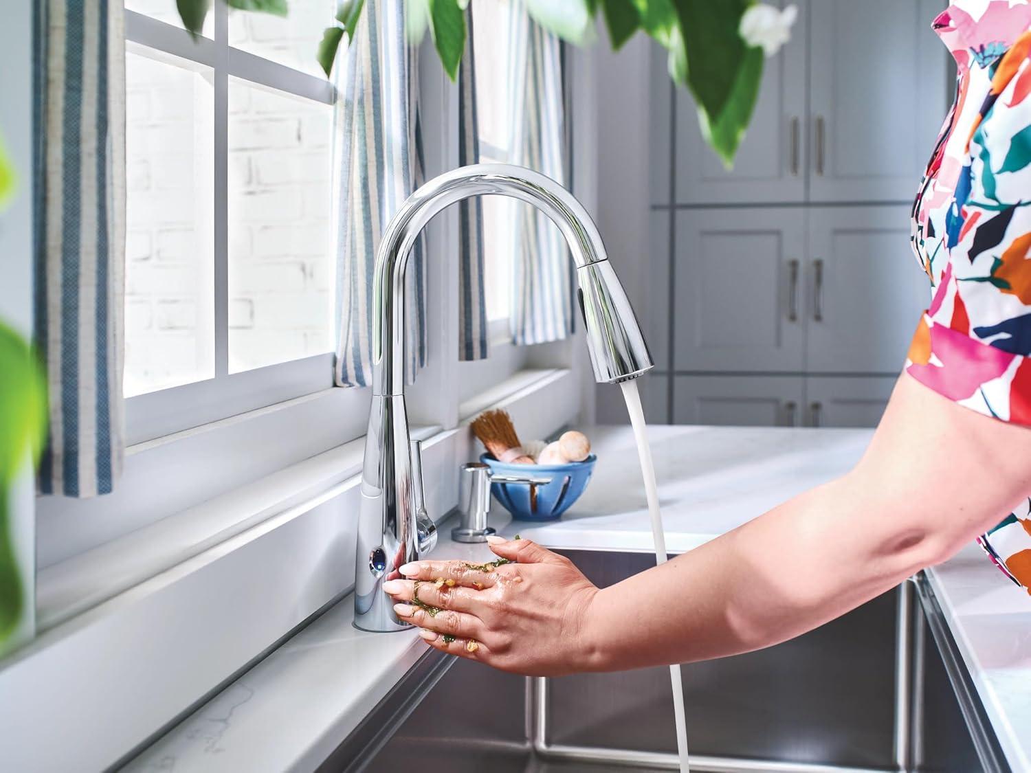 Haelyn Touchless Single-Handle Pulldown Sprayer Kitchen Faucet with MotionSense Wave and Power Clean