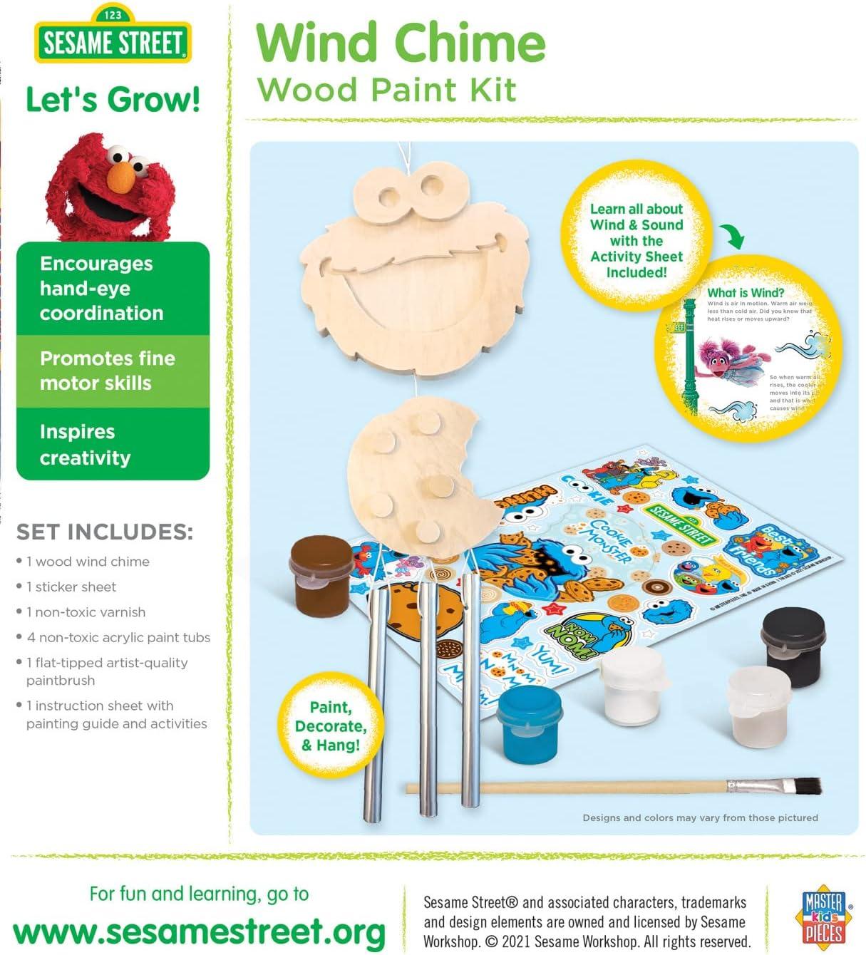 Works of Ahhh Craft Set - Sesame Street Wind Chime Wood Paint Kit