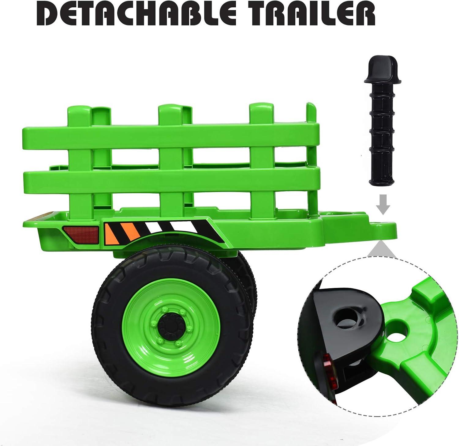 Costway Costway 12 Volt 1 Seater Tractors / Construction Battery Powered Ride On with Remote Control