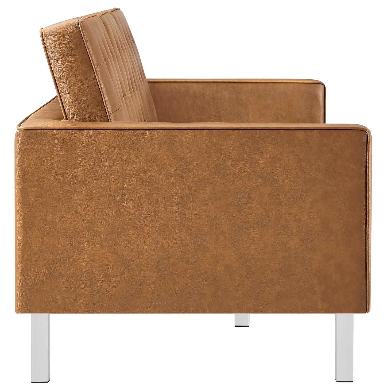 Modway Loft Tufted Vegan Leather Sofa by Modway