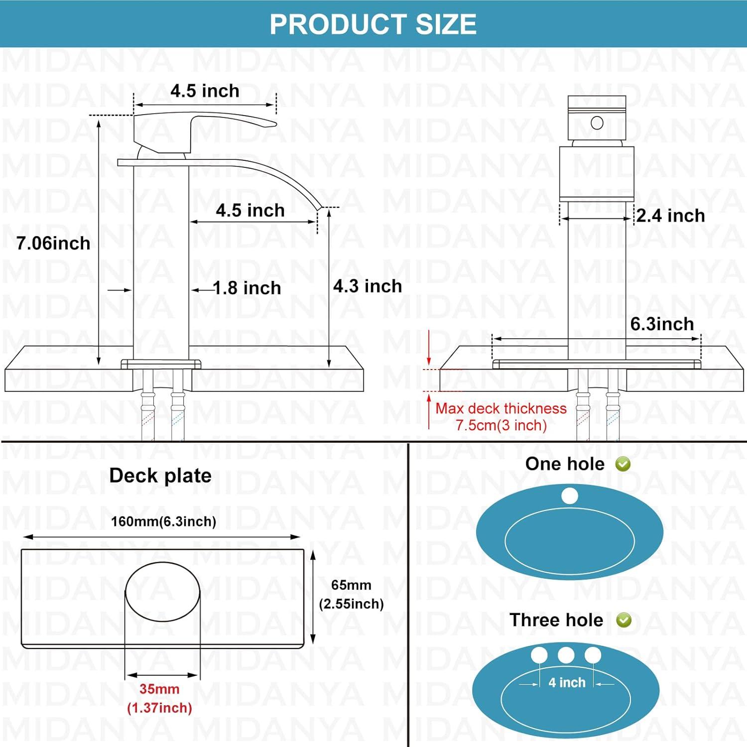 Single-Hole Single-handle Bathroom Faucet