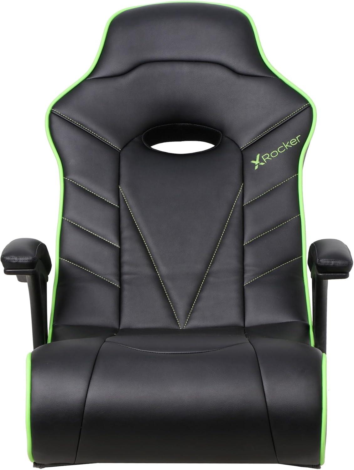 X Rocker Video Gaming Floor Rocker Chair, Built-in Audio, College Dorm Essentials for Guys and Girls, Gamers, Bedroom, Dorm Room Essentials, Foldable