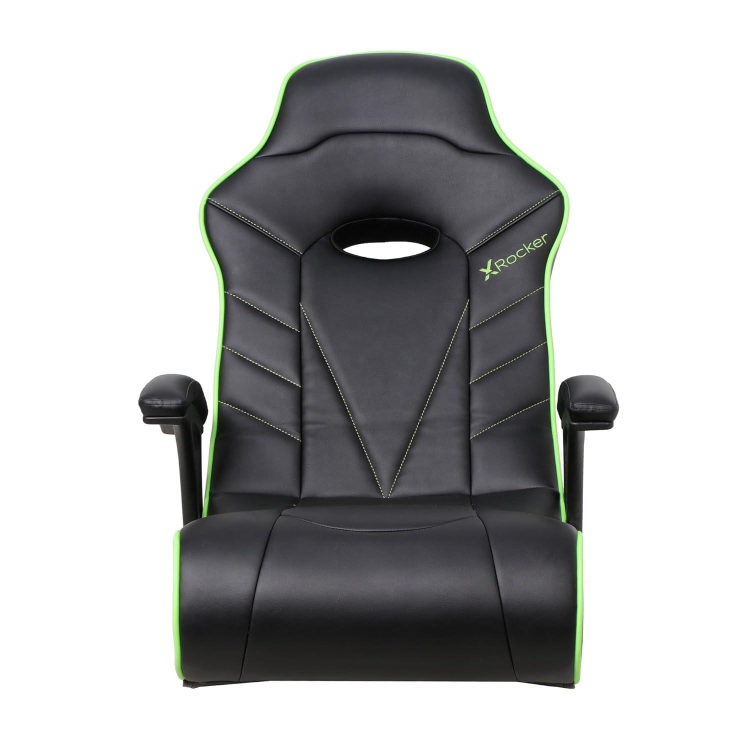 X Rocker Video Gaming Floor Rocker Chair, Built-in Audio, College Dorm Essentials for Guys and Girls, Gamers, Bedroom, Dorm Room Essentials, Foldable