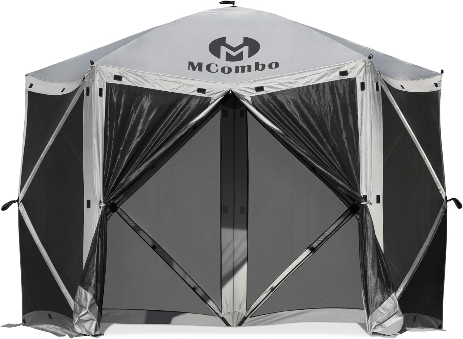 Gazebo Tent Pop-Up Portable 4/5/6-Sided Hub Durable Screen Tent Netted Gazebo Waterproof Pavilion