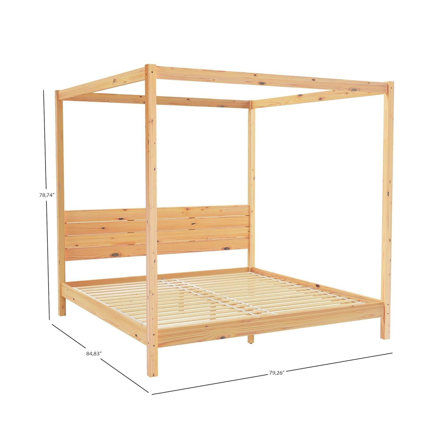 Modica Solid Wood Canopy Bed