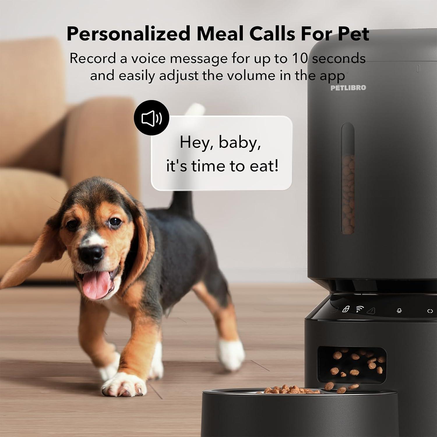 Automatic Cat Feeder, 5G Wifi Automatic Dog Feeder With Freshness Preservation, Timed Cat Feeder With Low Food Sensor, Up To 10 Meals Per Day, Granary Pet Feeder For Cats