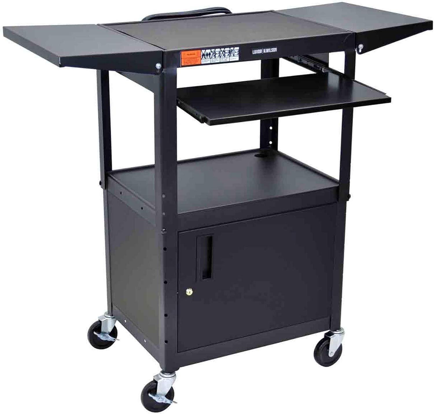 SteelCart Compact Computer Workstation AV Cart