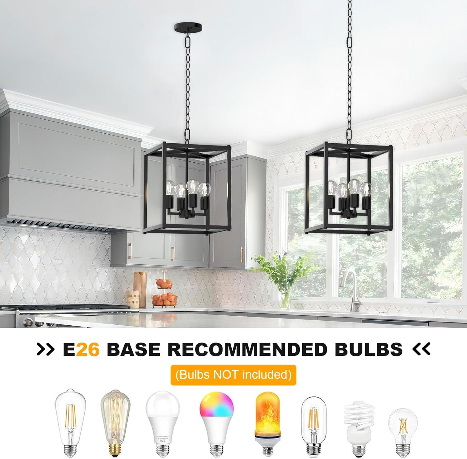 17 Stories Keya 4 - Light Iron Dimmable Lantern Geometric Chandelier