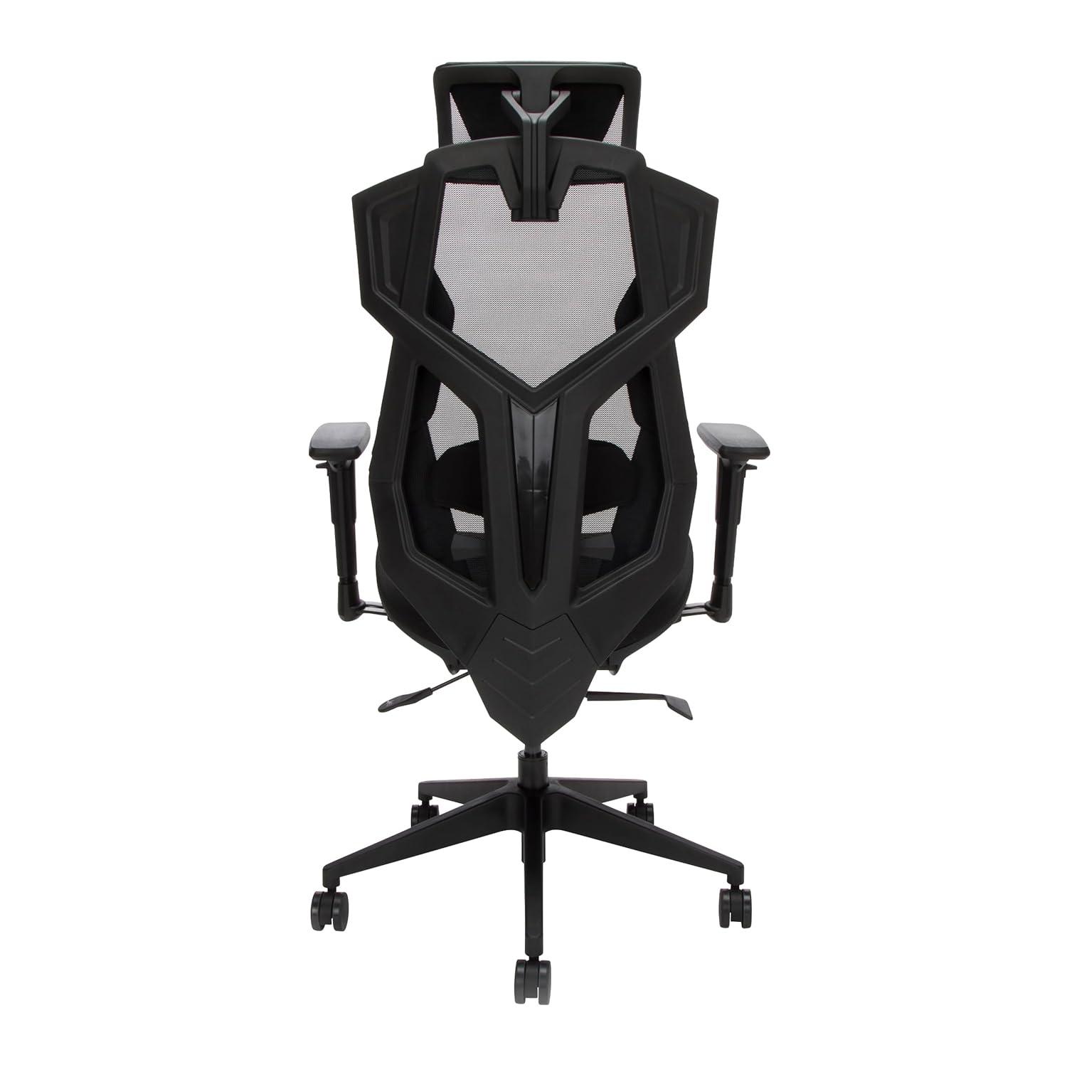 Respawn RESPAWN FLEXX Mesh Gaming Chair With Lumbar Support, Ergonomic Gaming Chair with Recline/Tilt Tension Controls, Adjustable Arms, 300lb Max Weight With Wheels for Computer/Desk/Office