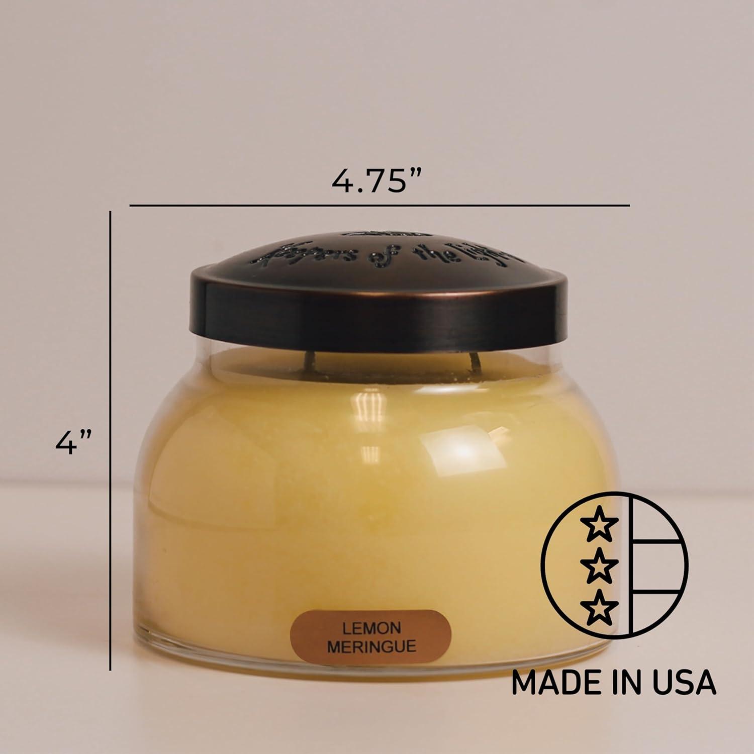 Lemon Meringue Scented Jar Candle with Black Lid