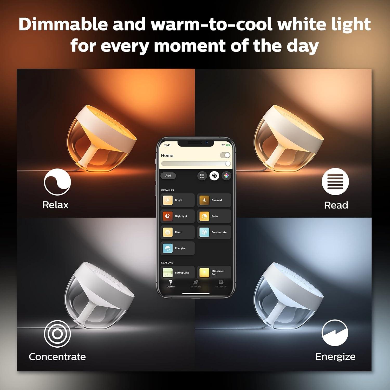 Philips Hue Iris White and Color Ambiance Table Lamp