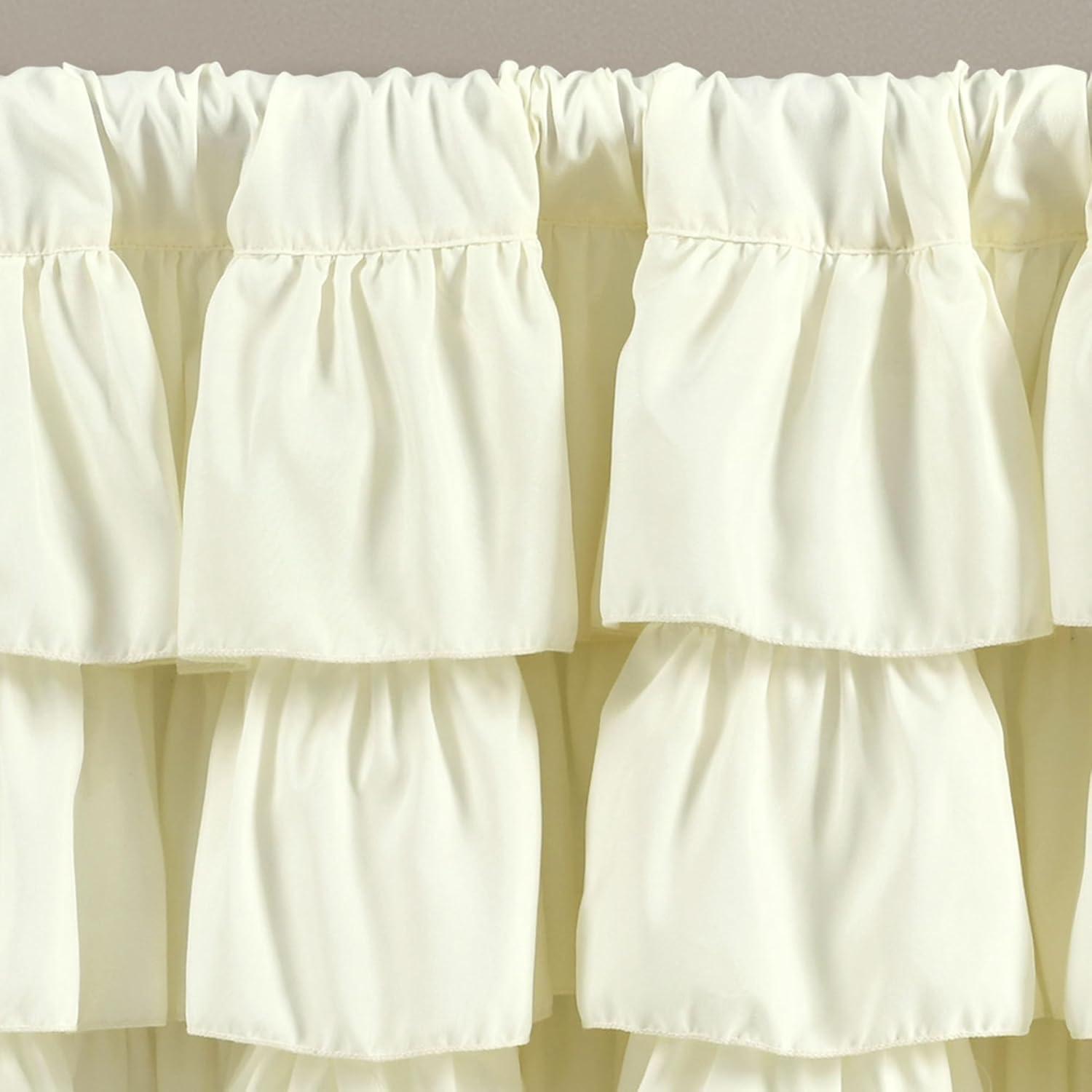 Lush Decor Belle Ruffled 84'' W Window Valance